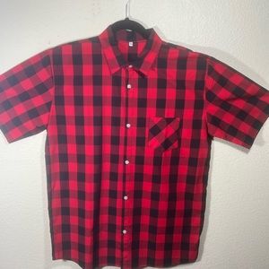 No brand, size small, red and black